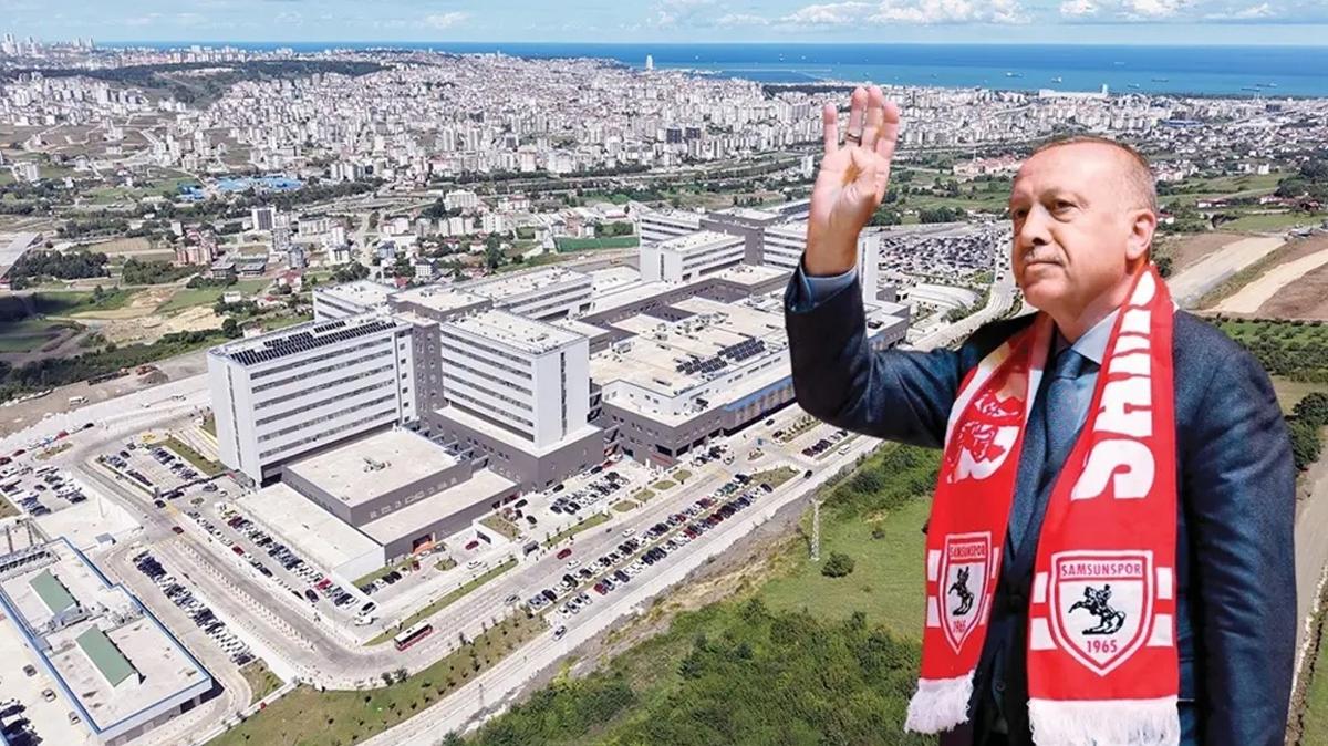 başkan erdoğan recep tayyip erdoğan samsun samsun şehir hastanesi fotoğrafları resimleri