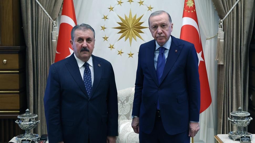 Başkan Erdoğan, BBP Genel Başkanı Destici'yi kabul etti