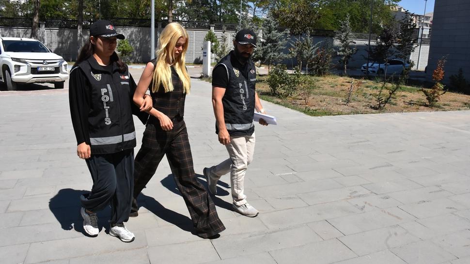 "Vanlı Kara Haydar"ın eşi Çağla Öz adliyeye sevk edildi