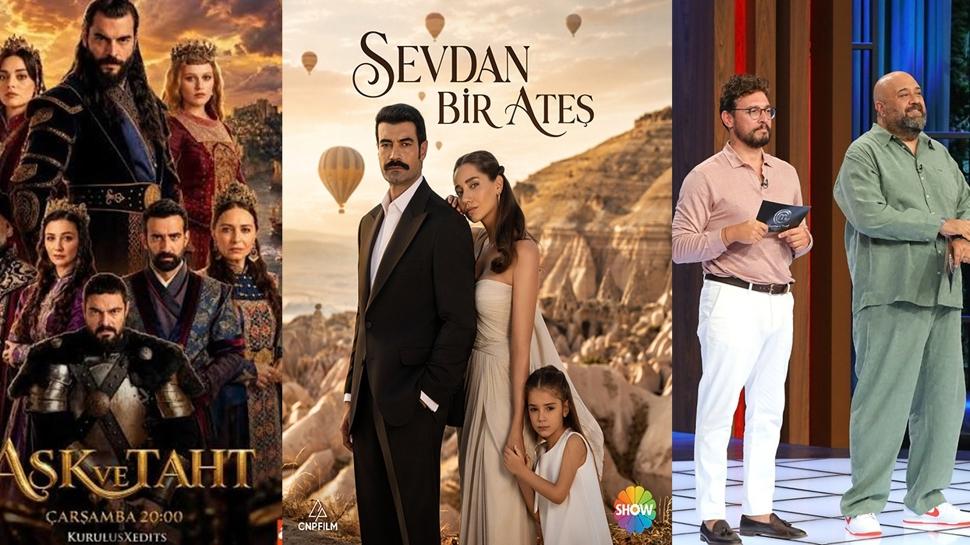 16 Eylül 2026 Çarşamba reyting sonuçları! Sevdan Bir Ateş, Aşk ve Taht, MasterChef reyting sıralaması…