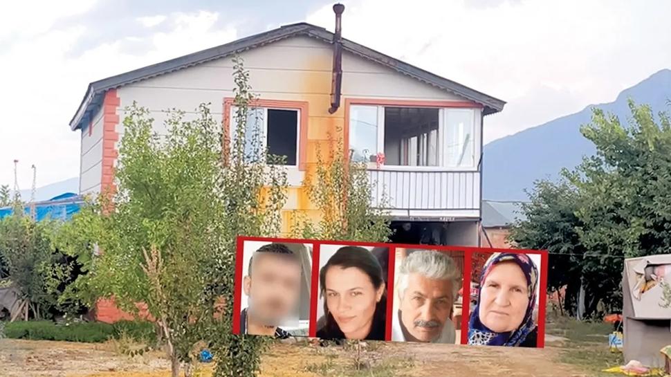 Damattan aile katliamı: Arazide kaçarken yakalandı