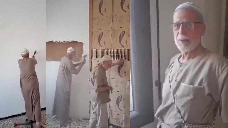 Esed zulmünden gizlenen hazine! Suriyeli adam yıllar sonra kütüphanesine kavuştu