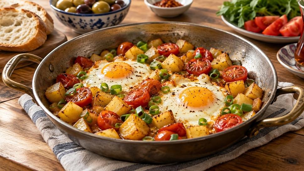 Kahvaltıya sebzeli yumurta tarifi: Hem pratik hem doyurucu