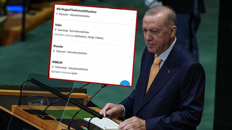 BM Genel Kurulu'ndaki tarihi konuşma sosyal medyada yankı buldu! "Adaletin Sesi Erdoğan" dünya gündemine oturdu