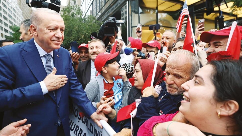 Erdoğan'a New York'ta sevgi seli... Türkevi'nde coşkulu karşılama
