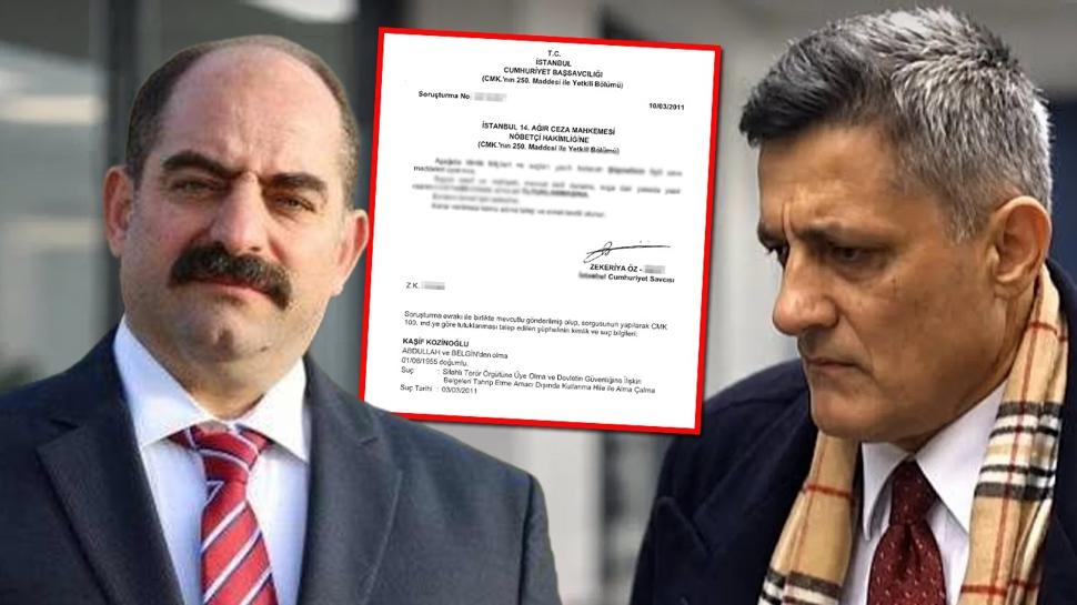Kaşif Kozinoğlu dosyasında FETÖ izi! Firari terörist Zekeriya Öz'ün yazısı ortaya çıktı