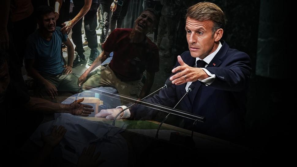 Macron BM'de günah çıkarttı! "Gazze'deki manzara hepimiz için utanç verici"