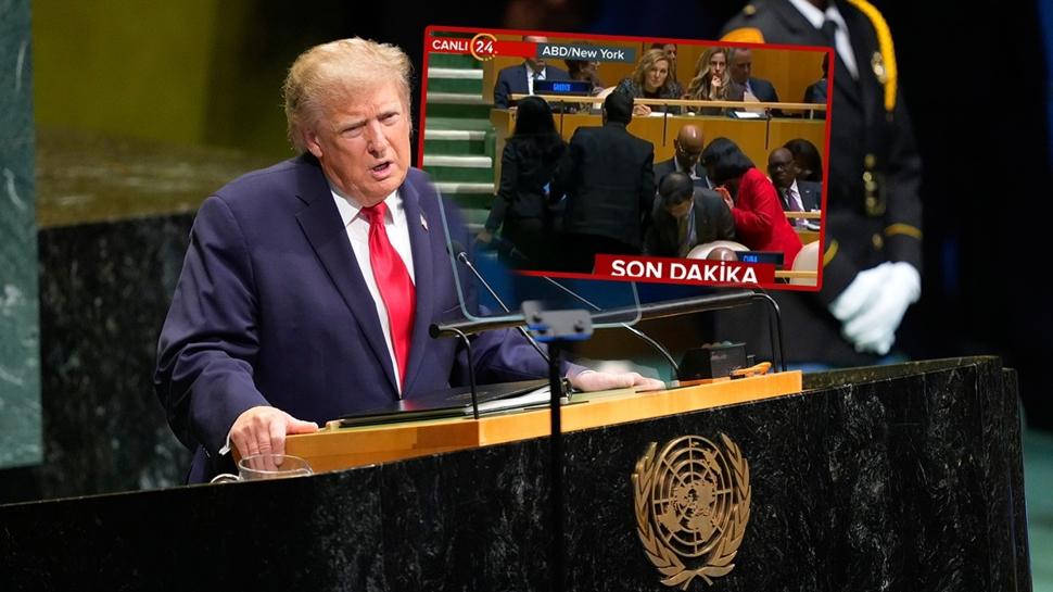 Trump "Küba'ya özgürlük gelecek" dedi: Küba heyeti salonu terk etti