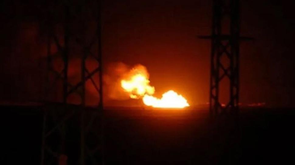 Suriye'de enerji hattına sabotaj! Doğal gaz boru hattı alevlere teslim oldu