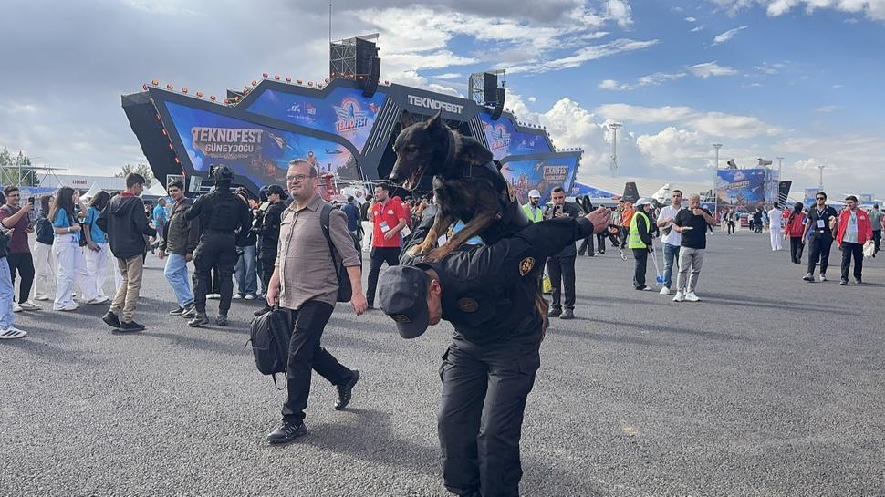 TEKNOFEST'te jandarmanın operasyon köpeklerine yoğun ilgi