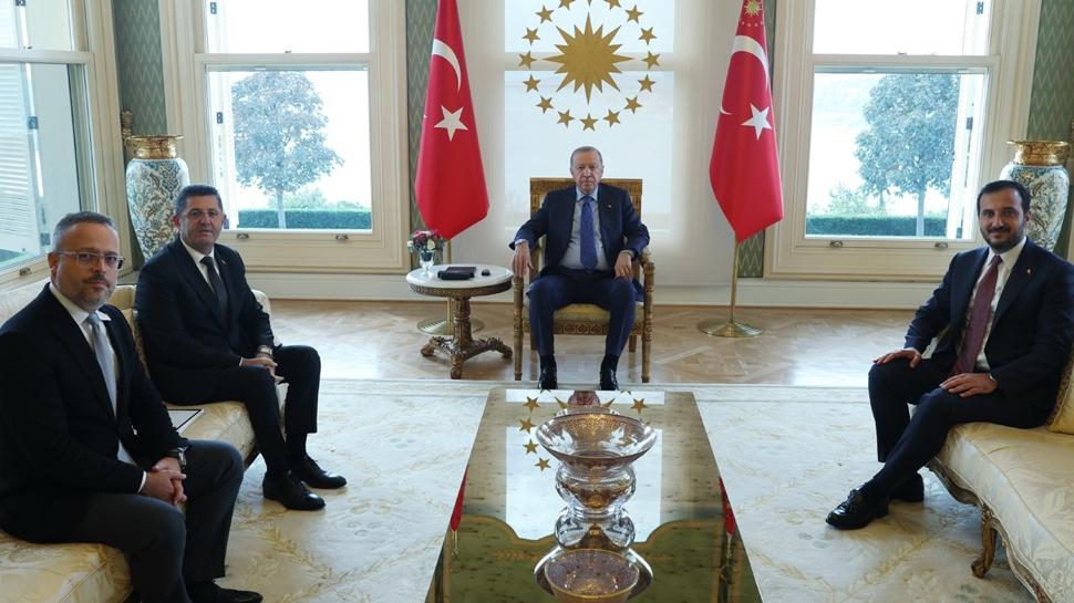 Başkan Erdoğan, Çekmeköy Belediye Başkanı Çerkez'i kabul etti