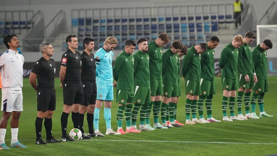 İrlandalı futbolculardan Uluslar Ligi'ndeki İsrail maçında protesto