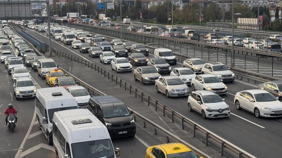 İstanbul'da trafik yoğunluğu