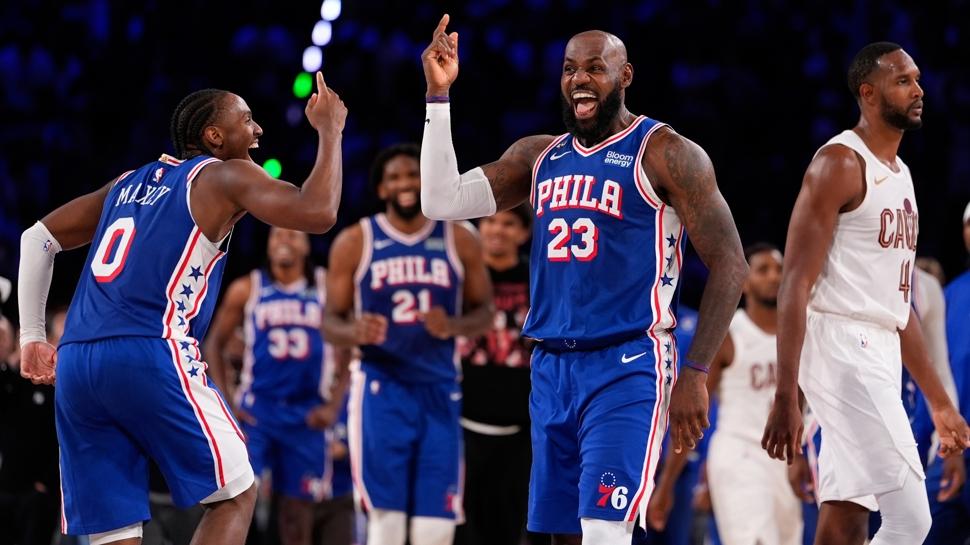 Philadelphia 76ers, 29 sayı geriden gelerek Cleveland Cavaliers’ı yendi