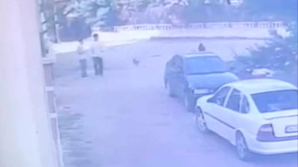 Arkadaşları sokakta bekledi, o otomobile girdi! Hırsızlık kameraya yansıdı