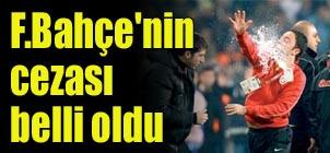 Fenerbahe'nin cezas belli oldu