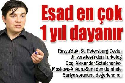 Suriye'de zm iin Esad'la mzakere art