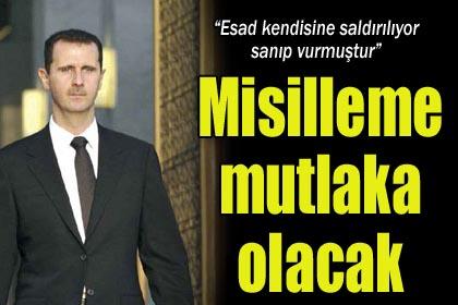 Esad kendisine saldrlyor sanp vurmutur