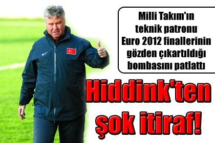 Hiddink'ten ok itiraf