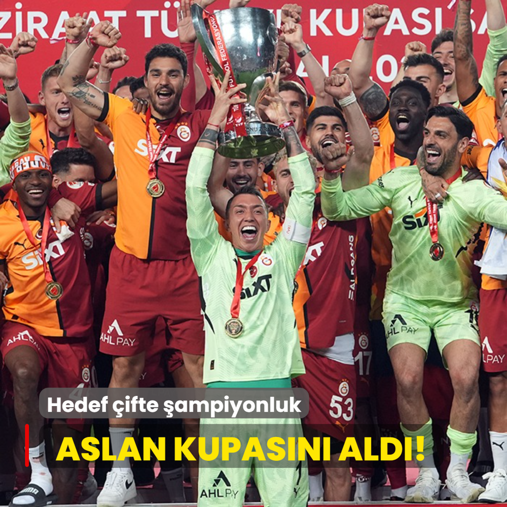 Aslan kupasn ald! Hedef ifte ampiyonluk