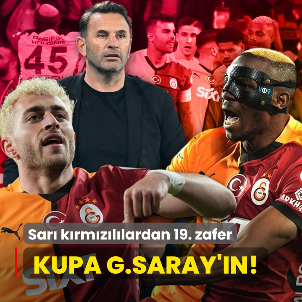 Kupa Galatasaray'n! Sar krmzllardan 19. zafer