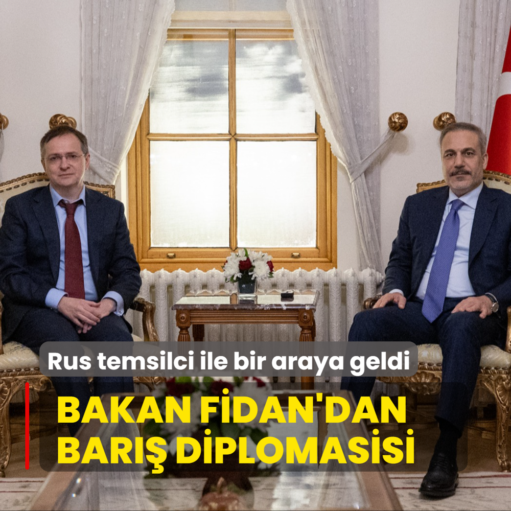 Bakan Fidan'dan bar diplomasisi... Rusya temsilcisi ile bir araya geldi