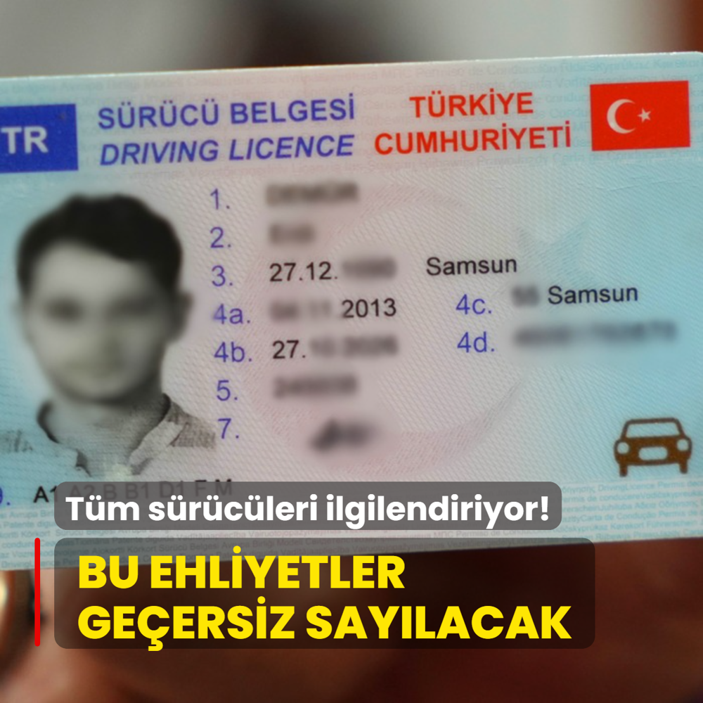 Resmen akland: Bu kiilerin ehliyetleri geersiz saylacak! Tm srcleri ilgilendiriyor