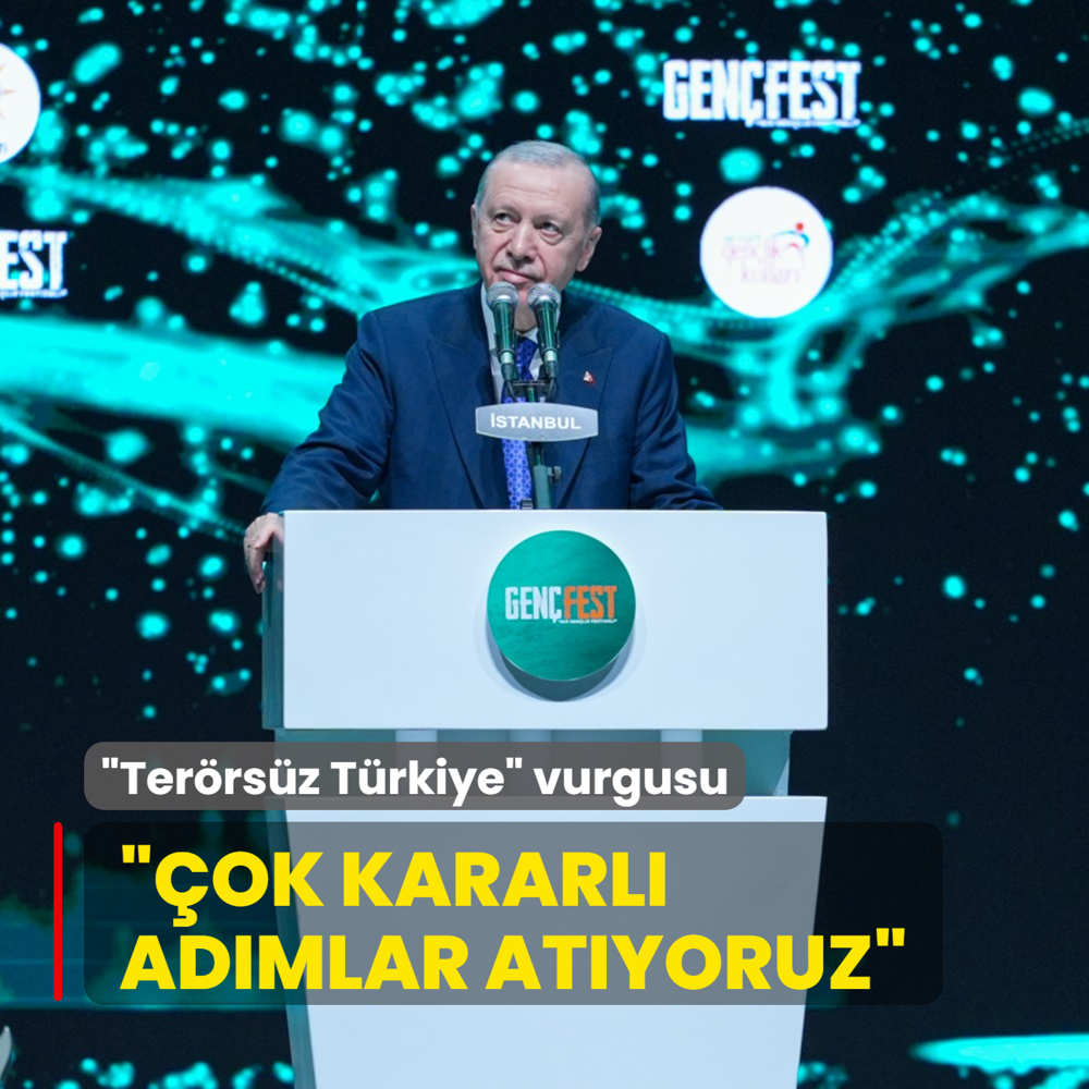 Bakan Erdoan'dan 'Terrsz Trkiye vurgusu: ok kararl admlar atyoruz