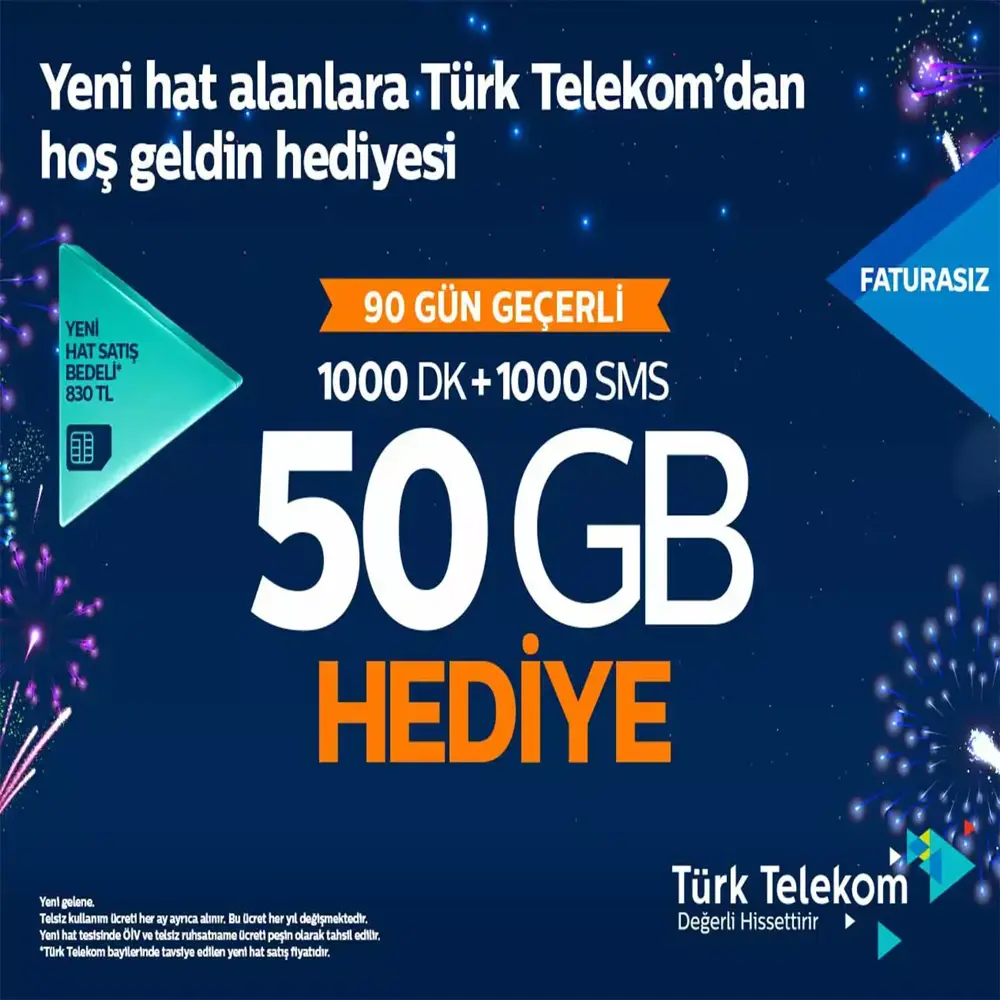 Trk Telekom Faturasz 3 Ay Hogeldin kampanyas