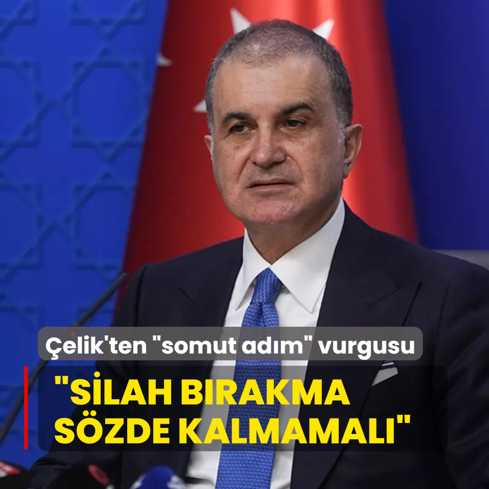 mer elik'ten terrle mcadelede somut adm vurgusu: Szde kalmamal