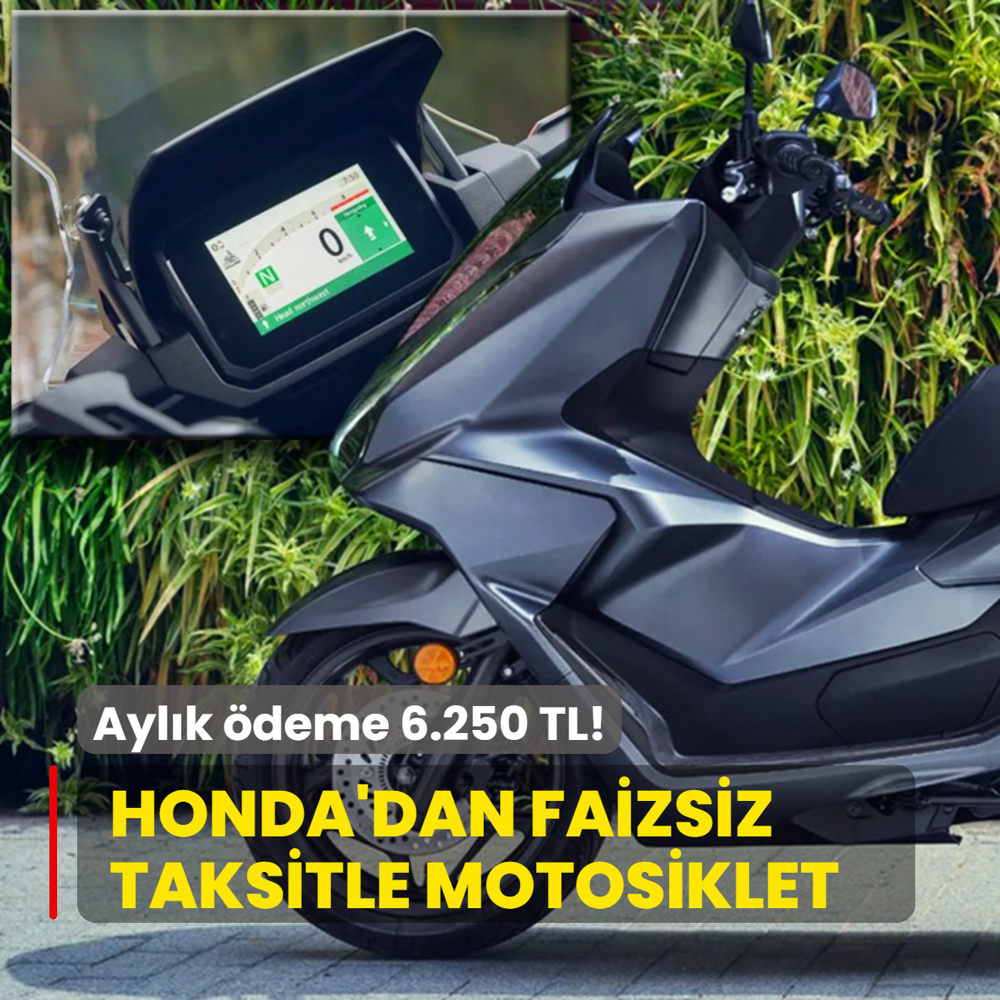Honda faizsiz taksitle motosiklet satn balatt: Aylk deme 6.250 TL! Peinat ise...