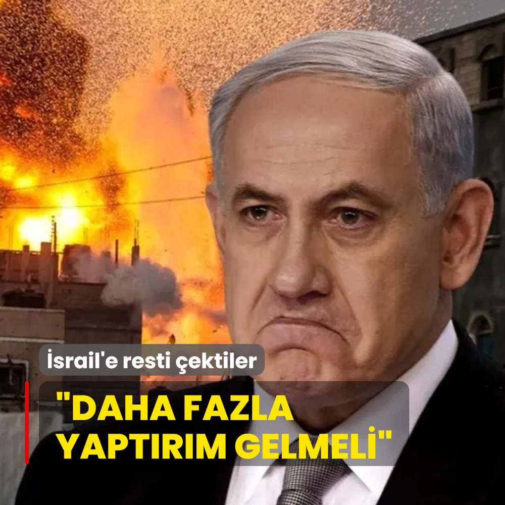 srail'e resti ektiler: Daha fazla yaptrm gelmeli