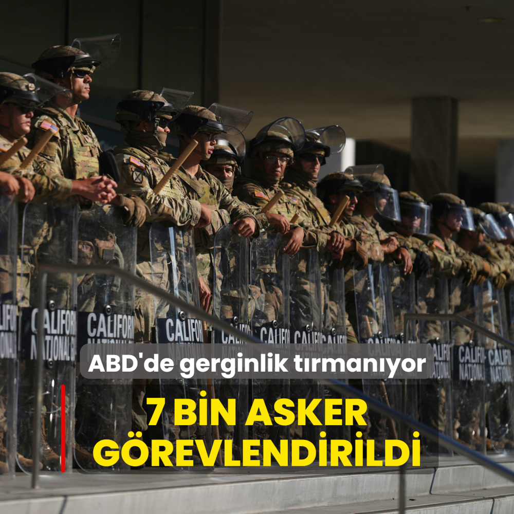 ABD'de gerginlik trmanyor... 7 bin asker grevlendirildi