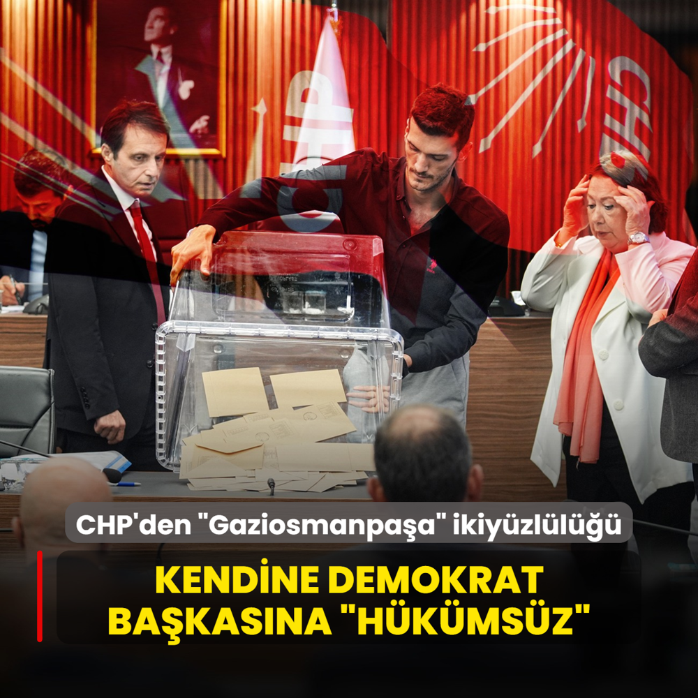 CHP'den Gaziosmanpaa ikiyzll! Kendine demokrat, bakasna hkmsz