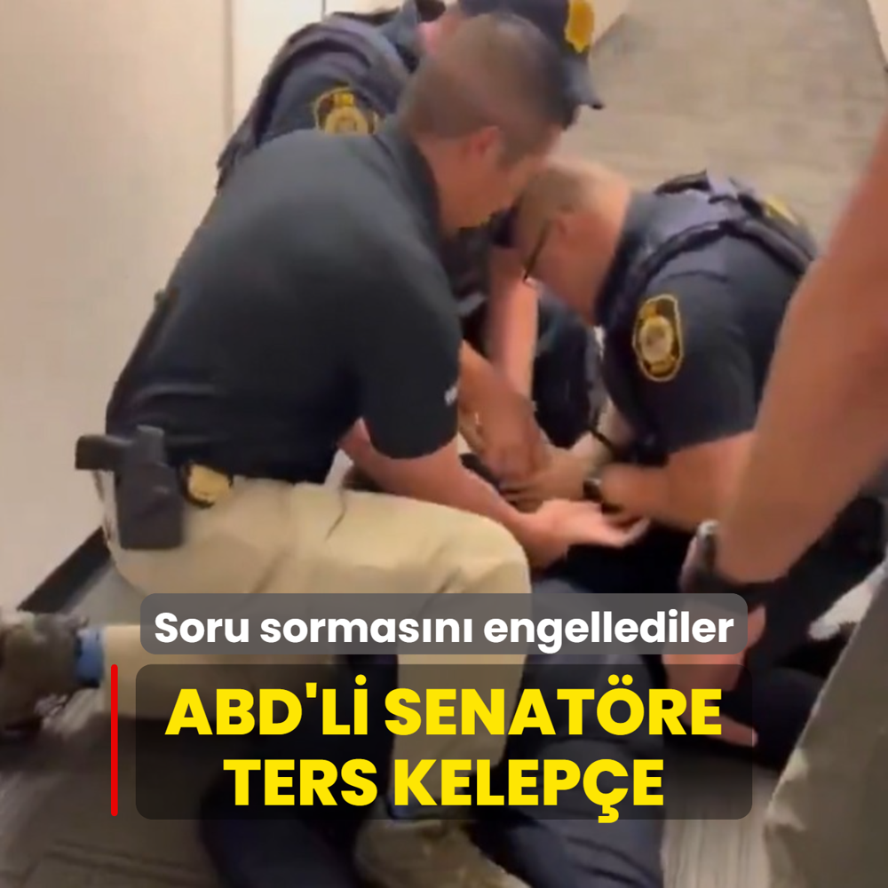 Soru sormasn engellediler... ABD'li senatre ters kelepe