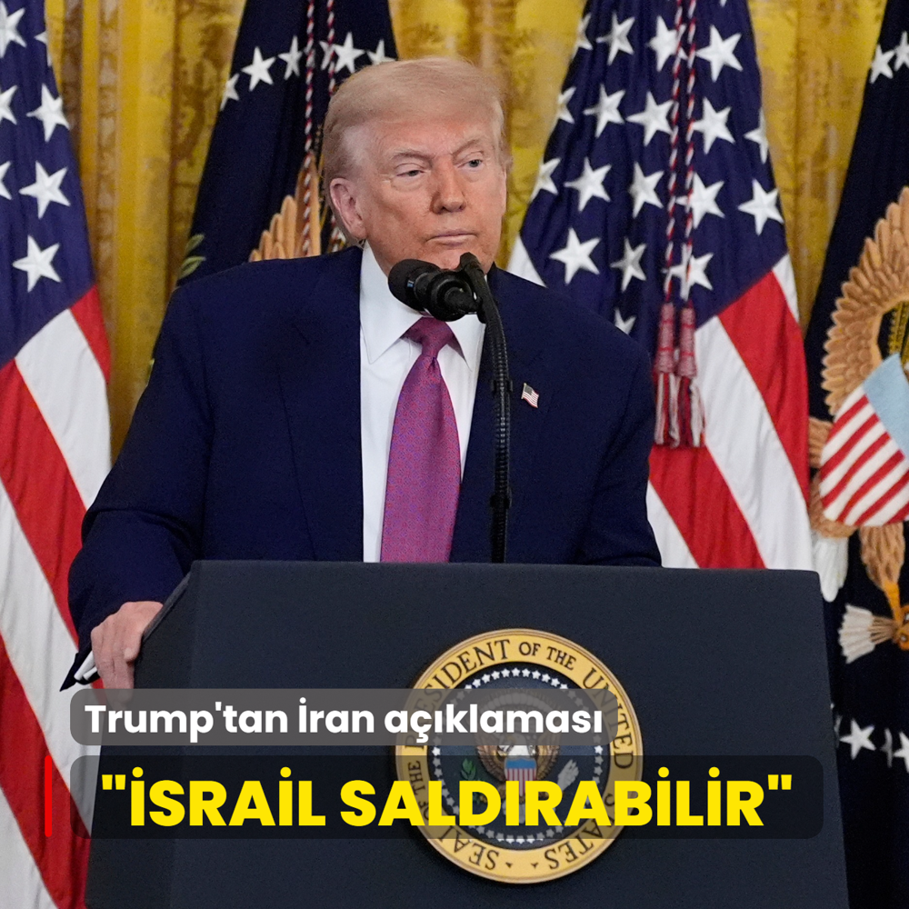Trump'tan ran aklamas... srail saldrabilir
