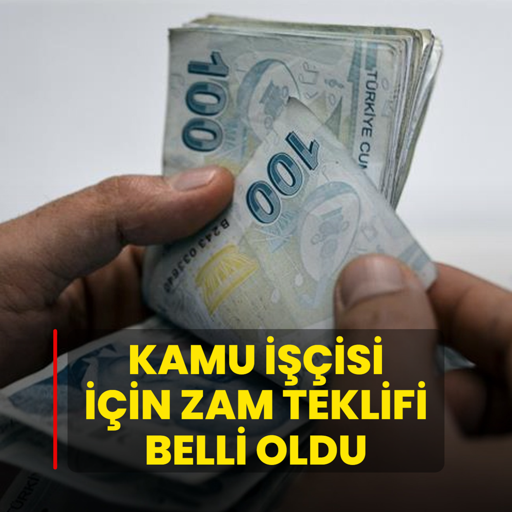 Kamu iisi iin zam teklifi belli oldu