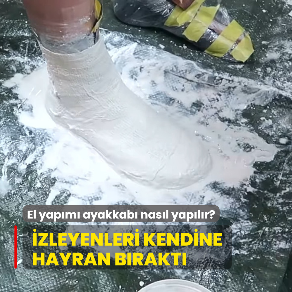 El yapm ayakkab nasl yaplr? zleyenleri kendine hayran brakt