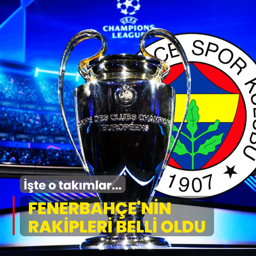 te Fenerbahe'nin Devler Ligi'ndeki muhtemel rakipleri...