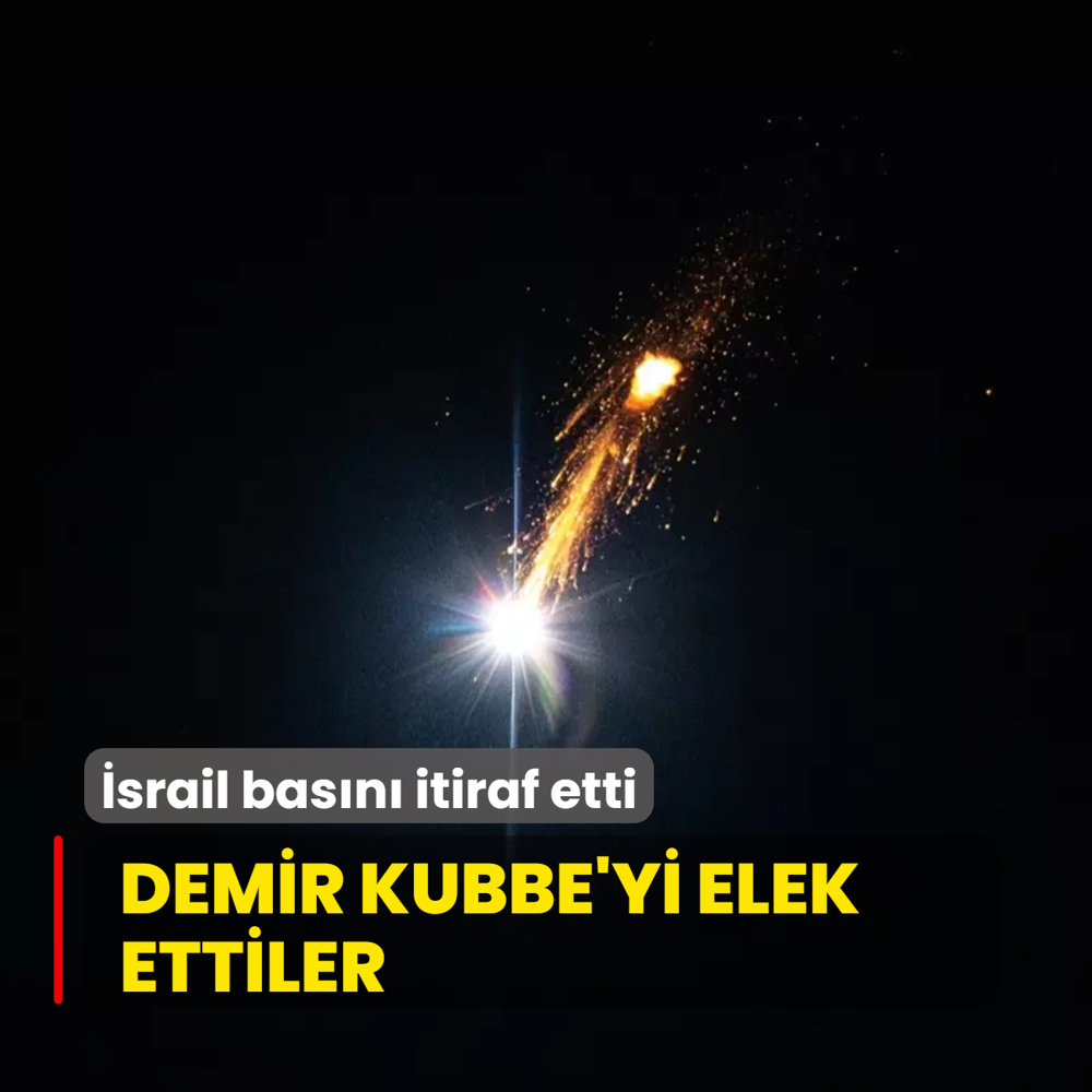 srail basn itiraf etti: Demir Kubbe'yi elek ettiler