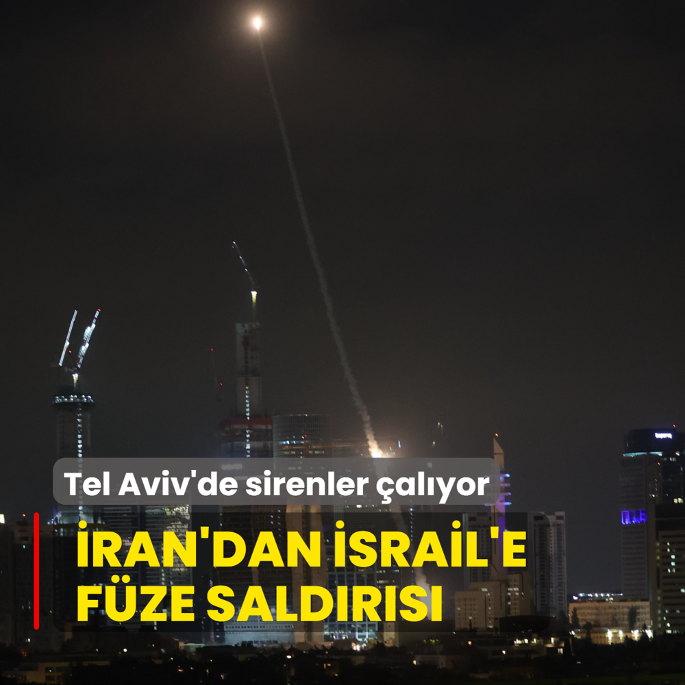 Tel Aviv'de sirenler alyor... ran'dan srail'e fze saldrs