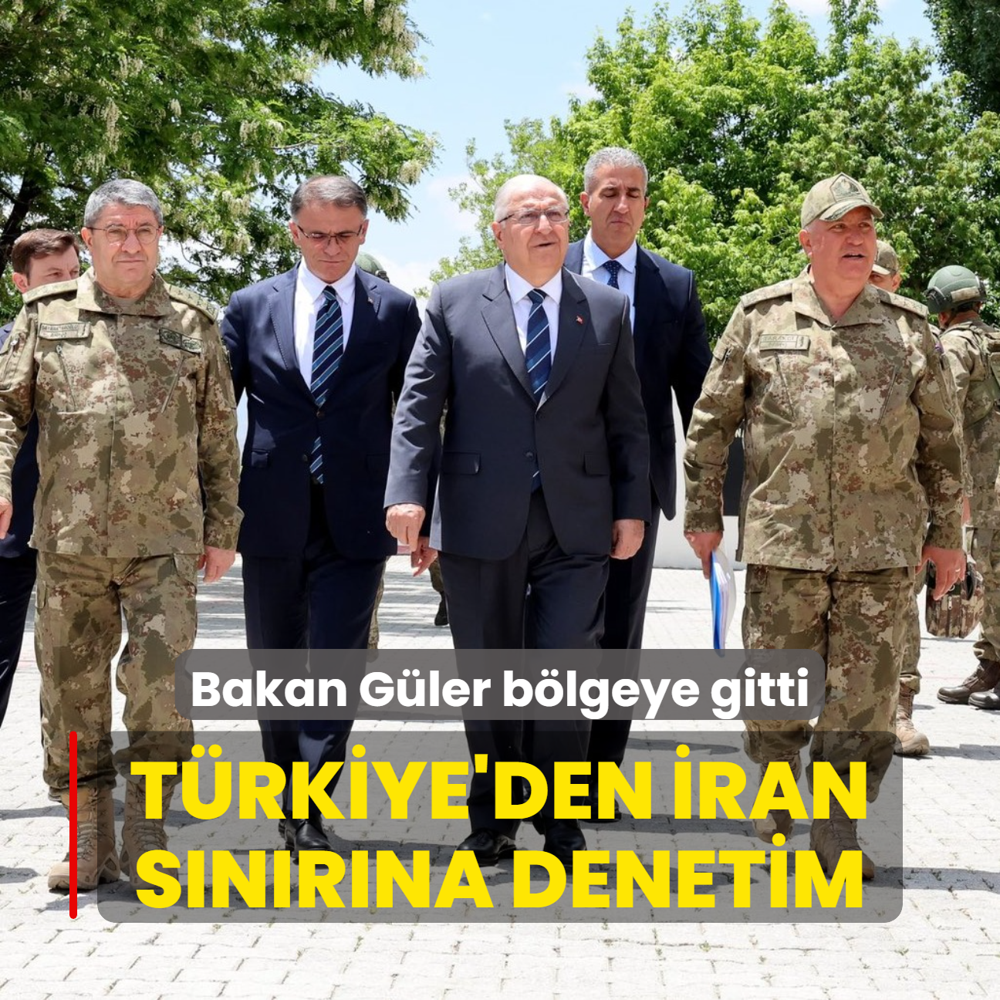 Trkiye'den ran snrna denetim... Bakan Gler blgeye gitti