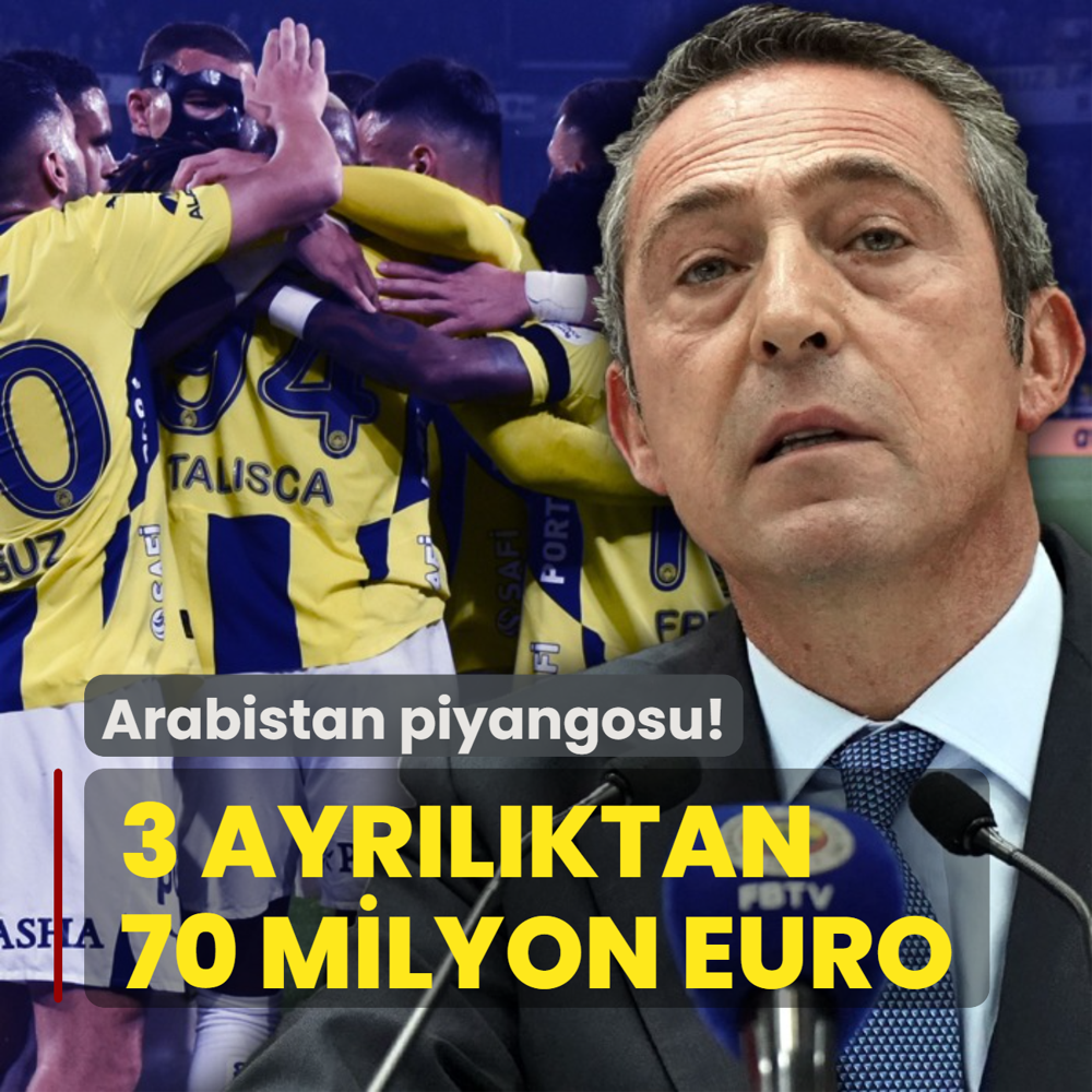 Fenerbahe'ye Suudi Arabistan piyangosu! 3 ayrlktan 70 milyon euro gelir