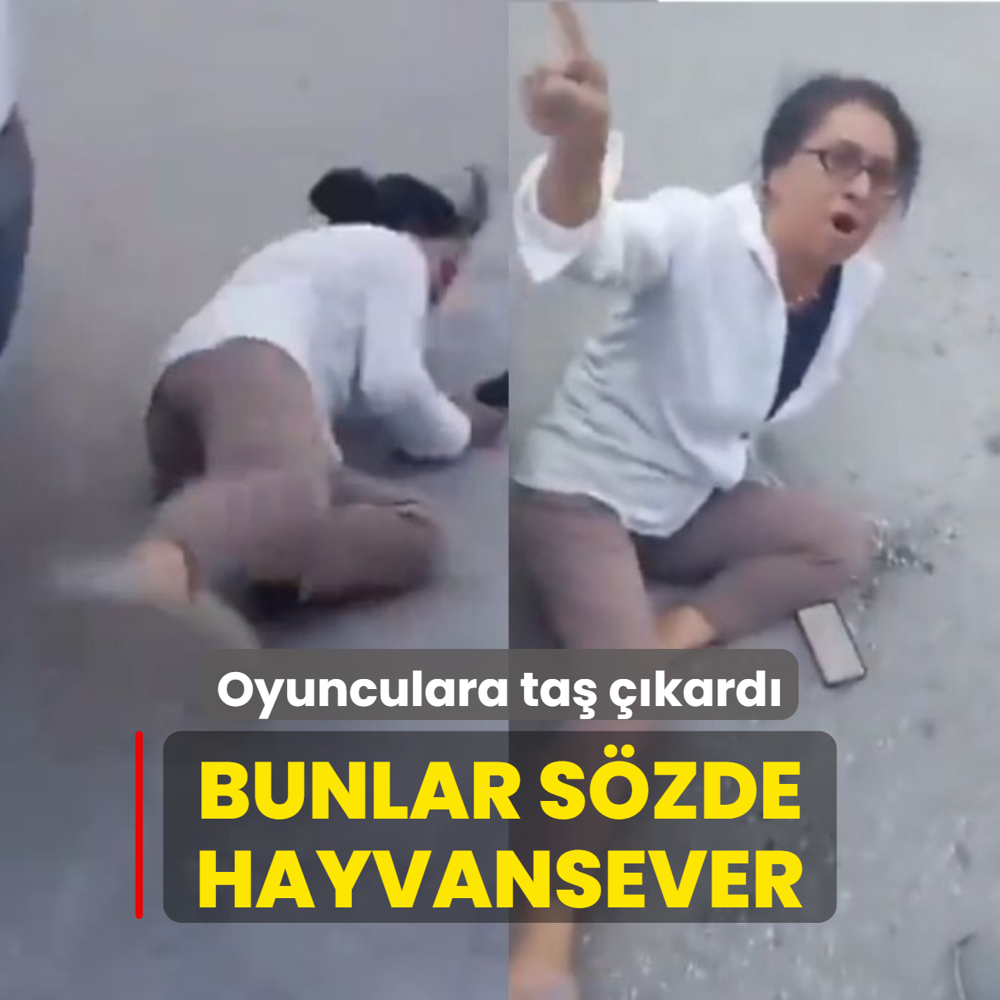 Bunlar szde hayvansever! Oyunculara ta kard