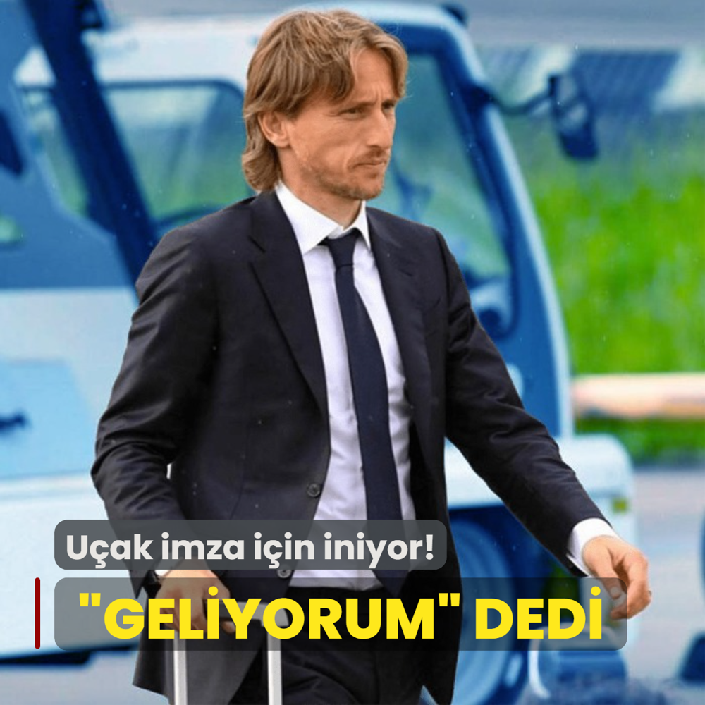 Ve anlama resmen tamam! Luka Modric Geliyorum dedi: Uak imza iin iniyor