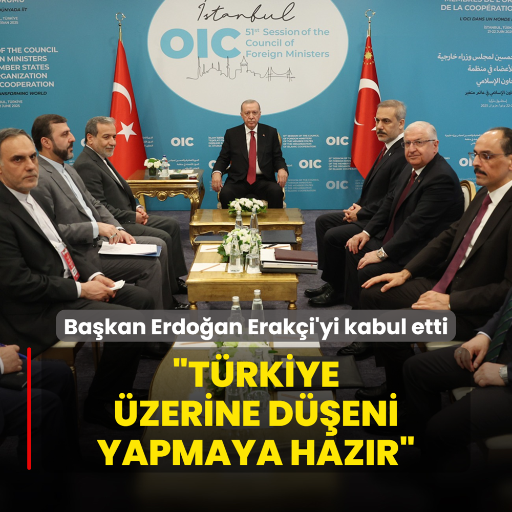 Bakan Erdoan Eraki'yi kabul etti: Trkiye zerine deni yapmaya hazr