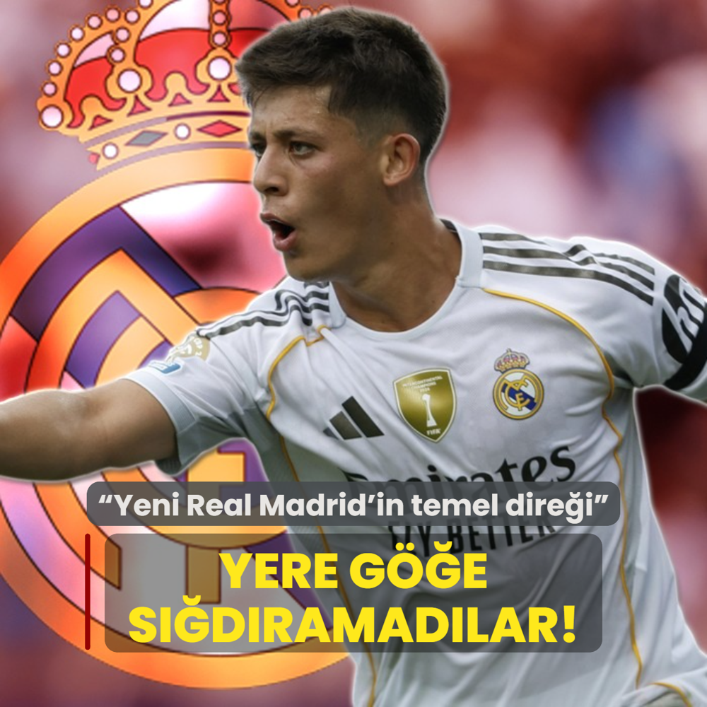 Arda Gler'i yere ge sdramadlar!  Yeni Real Madrid'in temel direi 