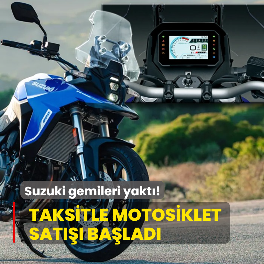 Suzuki gemileri yakt! Pein fiyatna taksitle motosiklet sat balad