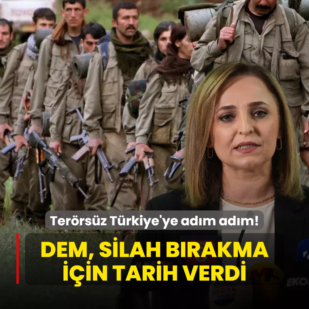 Terrsz Trkiye'ye adm adm! DEM Parti, terr rgt PKK'nn silah brakmasna ilikin tarih verdi