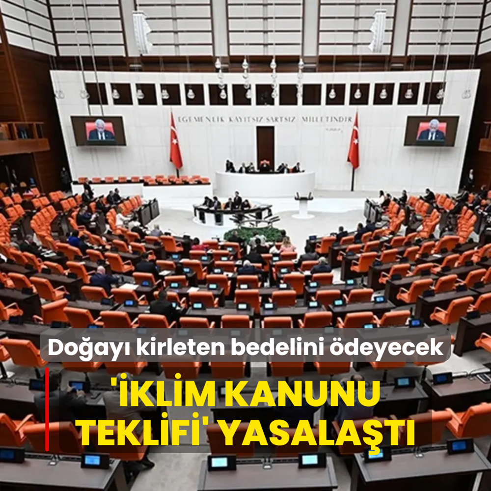 'klim Kanunu Teklifi' yasalat: Doay kirleten bedelini deyecek